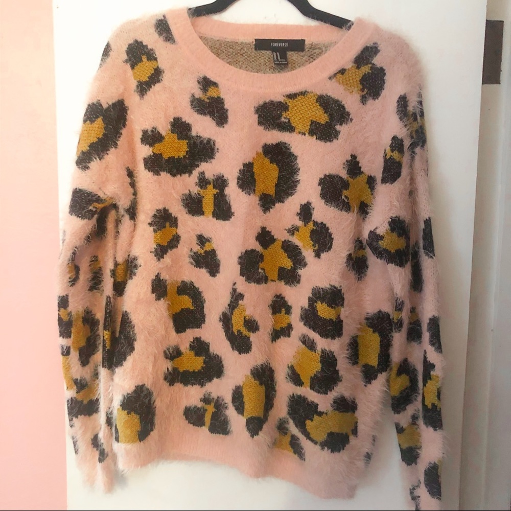 Forever 22 Leopard Sweater